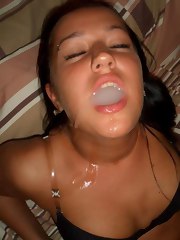 Young legal age teenager slut in nature's garb and horny loving the cock