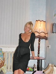 Hot blonde MILF receives naked and experiments with different poses
