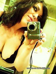 Chubby emo slut whores her bouncy tits on web camera