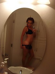 Naked hot girl posing