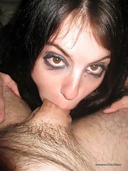 Hawt hardcore wild naughty lascivious amateur chick giving a perverted deepthroat