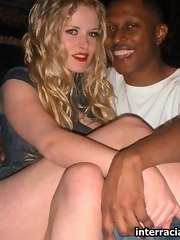 White chick feels horny as that babe gives head to big black cock