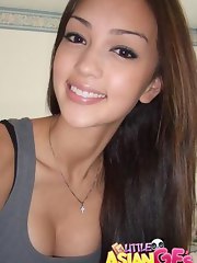 Oriental teen banged and facialed
